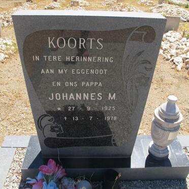KOORTS Johannes M. 1925-1978
