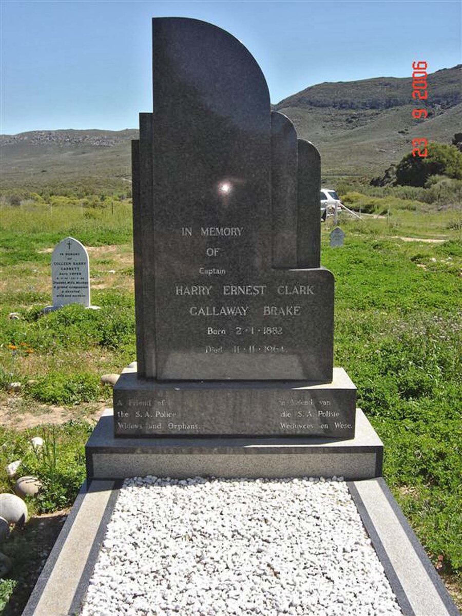 BRAKE Harry Ernest Clark Callaway 1882-1964