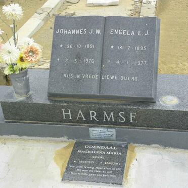 HARMSE Johannes J.W. 1891-1976 &amp; Engela E.J. 1895-1977 :: ODENDAAL Magdalena Maria 1933-2012