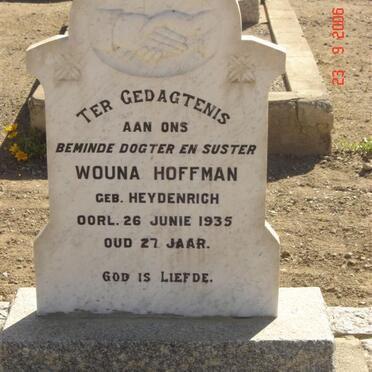 HOFFMAN Wouna nee HEYDENRICH -1935