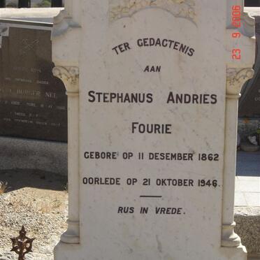 FOURIE Stephanus Andries 1862-1946