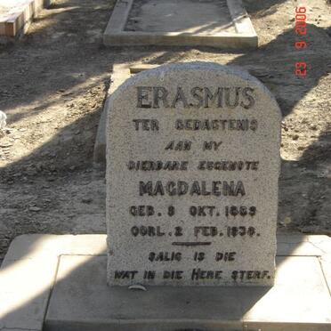 ERASMUS Magdalena 1889-1938