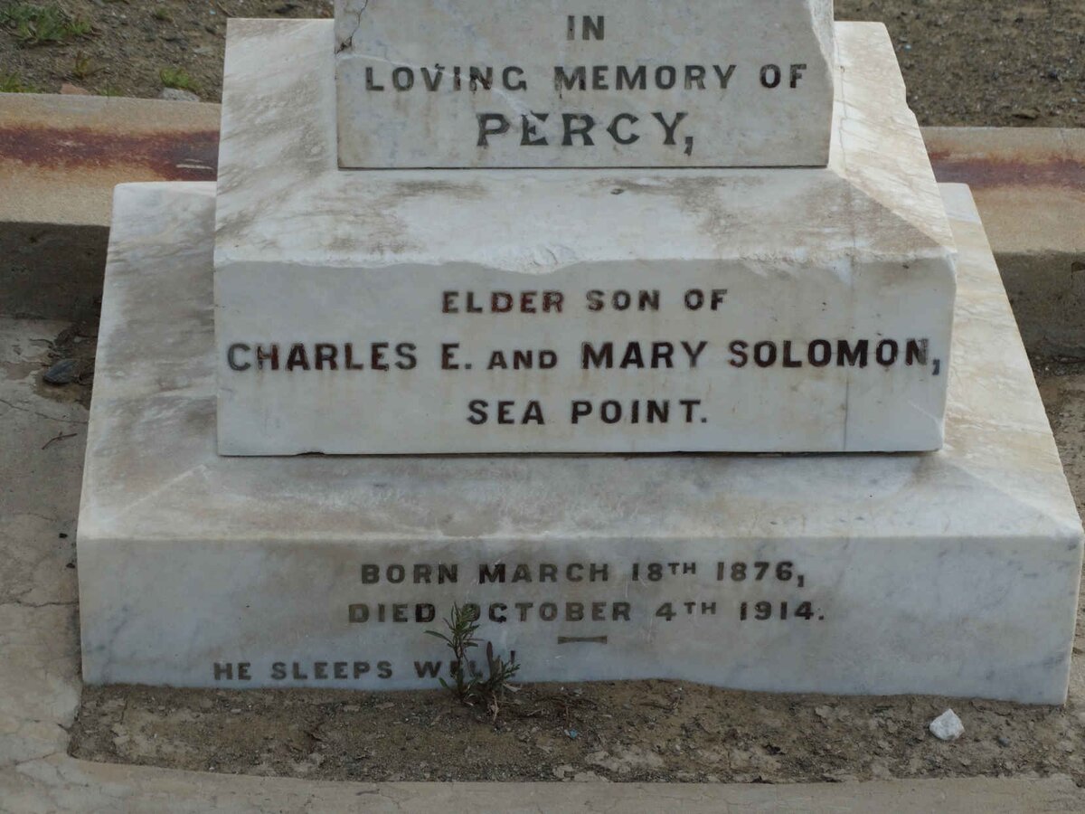 SOLOMON Percy 1876-1914