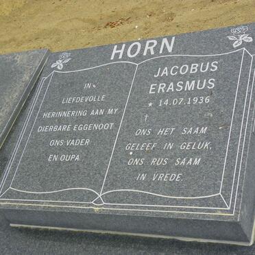 HORN Jacobus Erasmus 1936- &amp; Ralie Magdalena 1941-2017