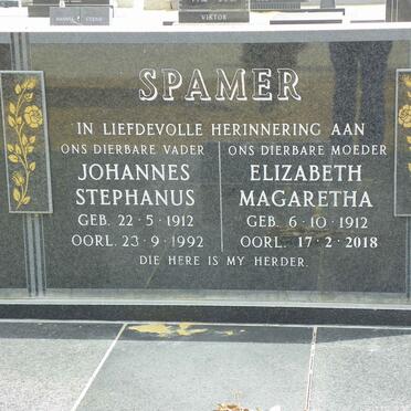 SPAMER Johannes Stephanus 1912-1992 &amp; Elizabeth Magaretha 1912-2018 :: SPAMER Koos 1944-2013