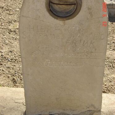 BRINK Stefanus Daniel  1897-1938
