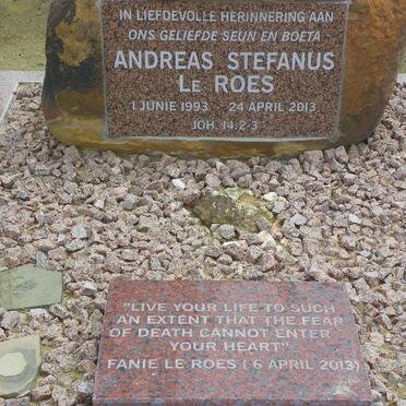 ROES Andreas Stefanus, le 1993-2013
