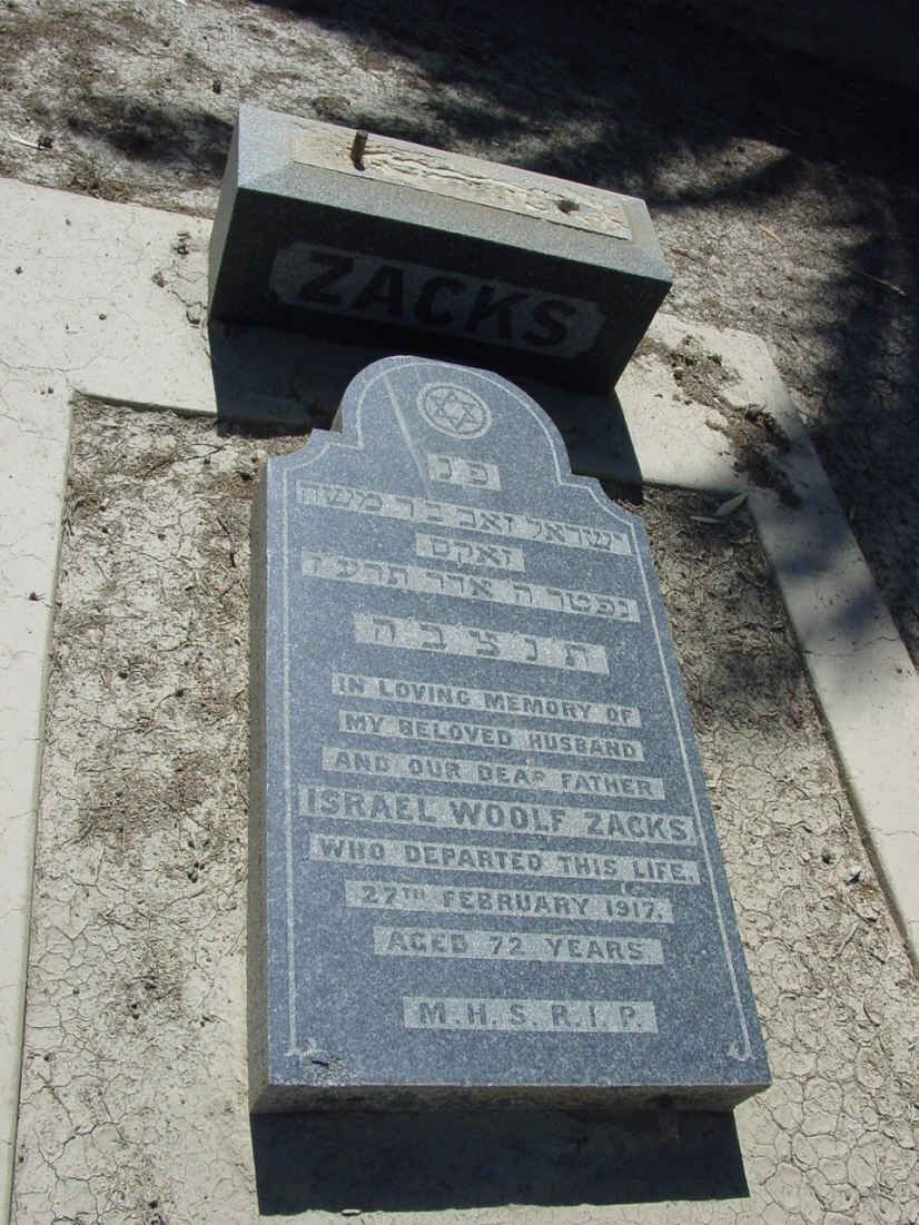 ZACKS Israel Woolf -1917