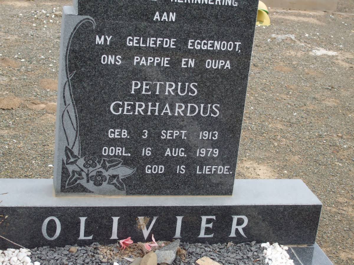 OLIVIER Petrus Gerhardus 1913-1979