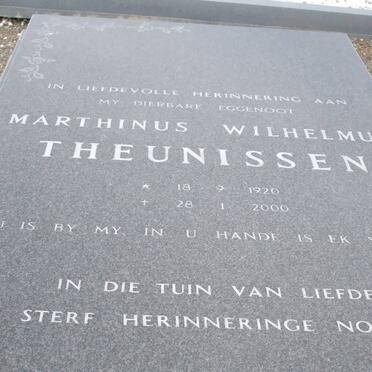 THEUNISSEN Marthinus Wilhelmus 1920-2000