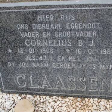 CLAASSEN Cornelius B.J. 1906-1989