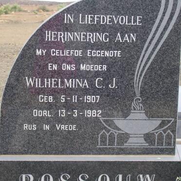 ROSSOUW Wilhelmina C.J. 1907-1982