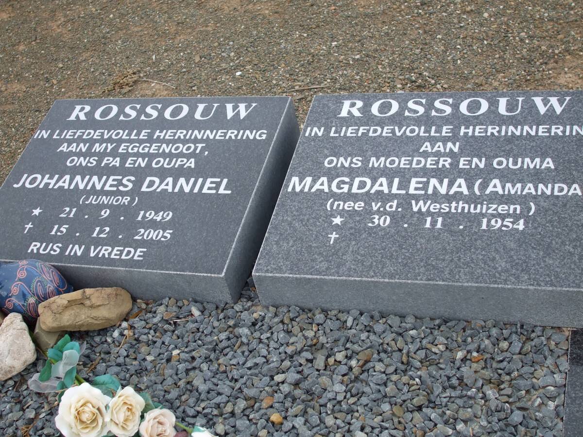 ROSSOUW Johannes Daniel 1949-2005 &amp; Magdalena V.D. WESTHUIZEN 1954-