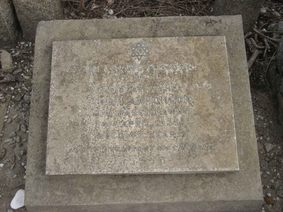 AARONSON Simon -1925