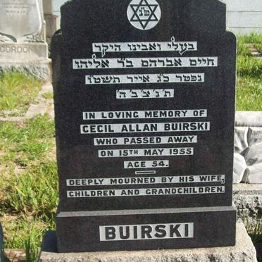 BUIRSKI Cecil Allan -1955 