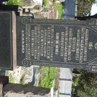 BENSON Sarah Minnie -1927 