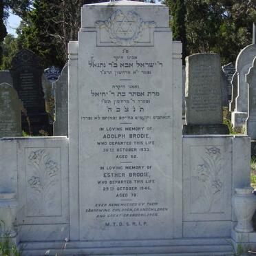 BRODIE Adolph -1933 &amp; Esther -1946