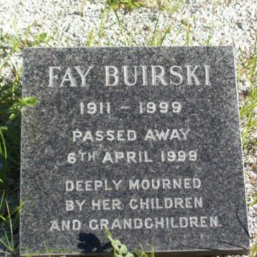 BUIRSKI Fay 1911-1999