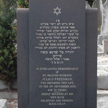 FREEDMAN Julius -1938