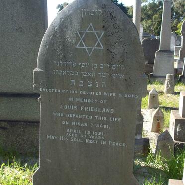 FRIEDLAND Louis -1921 