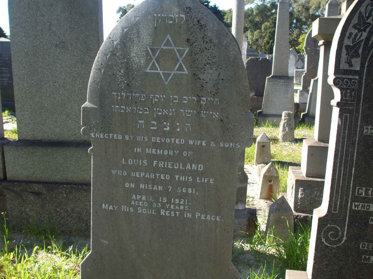 FRIEDLAND Louis -1921 