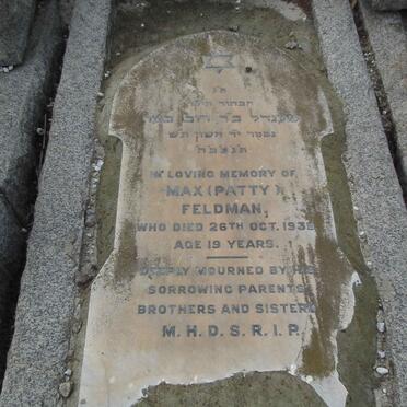 FELDMAN Max -1939