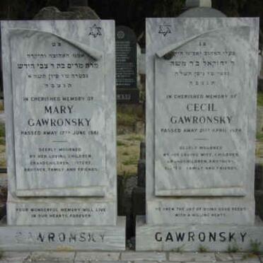 GAWRONSKY Cecil -19?8 &amp; Mary -1981