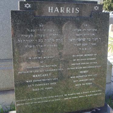 HARRIS Henry -1954 &amp; Margaret -1958 