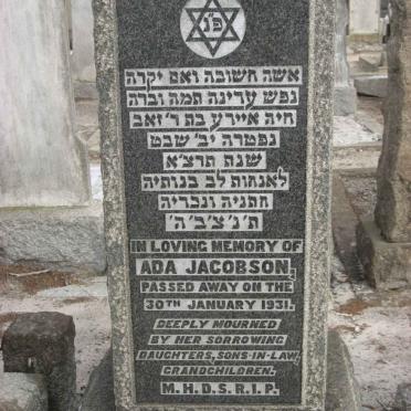 JACOBSON Ada -1931