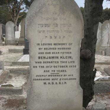 KLEIN Benjamin -1936