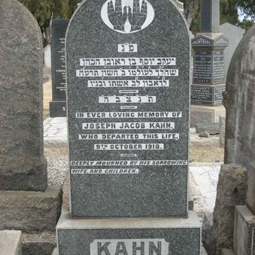 KAHN Joseph Jacob -1918