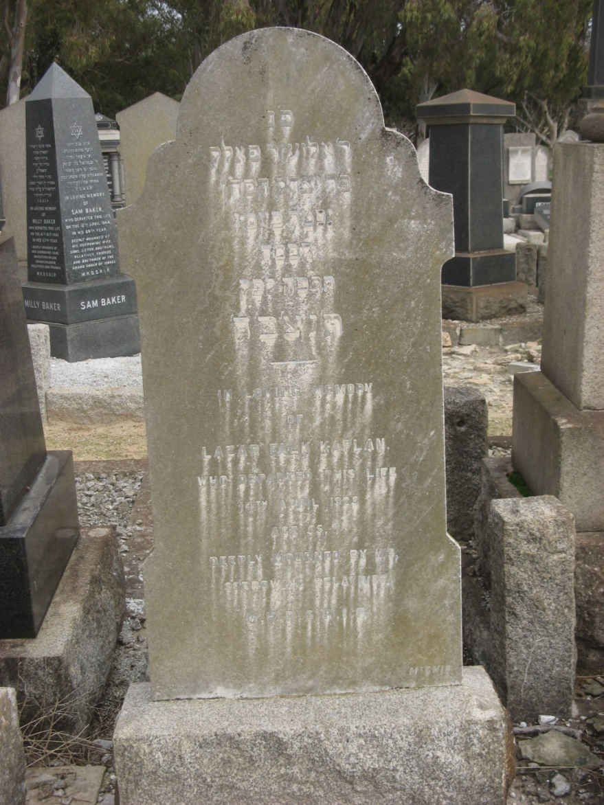 KAPLAN Lazar F? -192?