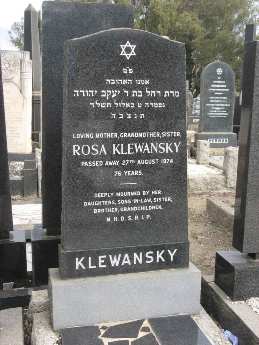 KLEWANSKY Rosa -1974