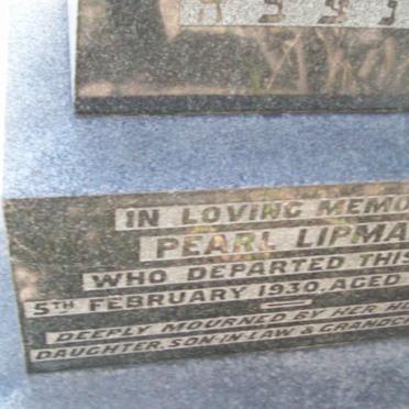 LIPMAN Pearl  -1930 