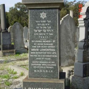 LOWENTHAL David -1936