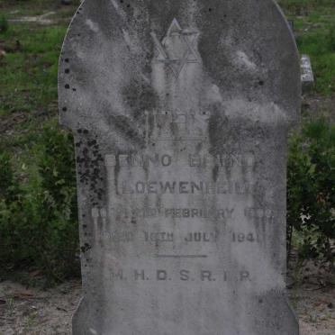 LOEWENHEIM Benno Bruno 1900-1941