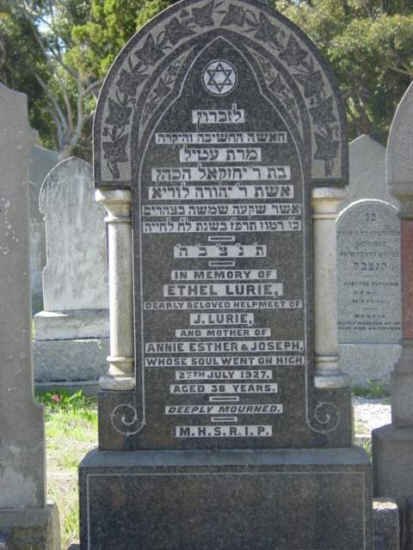 LURIE Ethel -1927