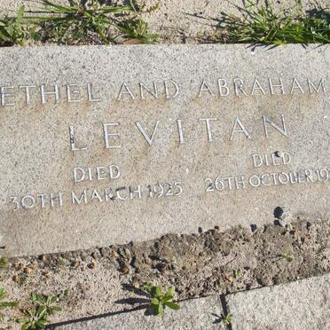LEVITAN Abraham  -1939 &amp; Ethel  -1925