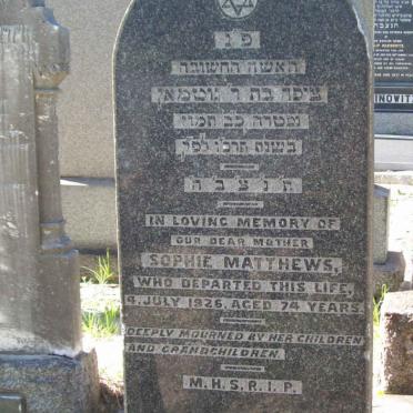 MATTHEWS Sophie  -1926 