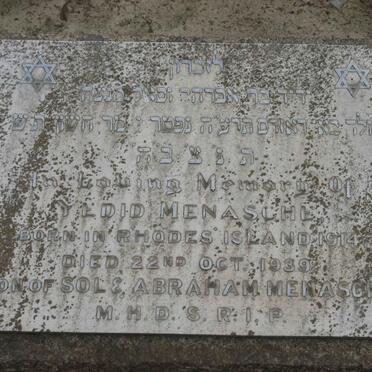 MENASCHE Yedid 1914-1939