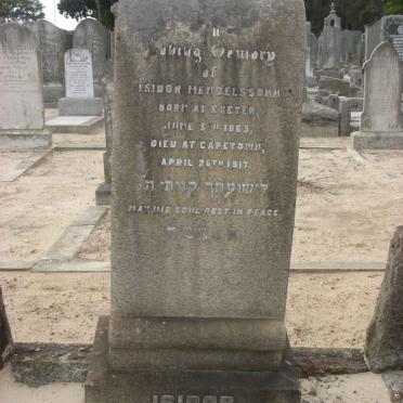 MENDELSSOHN Isidor 1863-1917