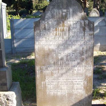 ORNSTIEN Abraham Frederick -1895 &amp; Julia -1910