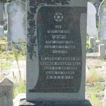 ROSENTHALL Reuben -1942