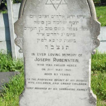 RUBENSTEIN Joseph  -1921 