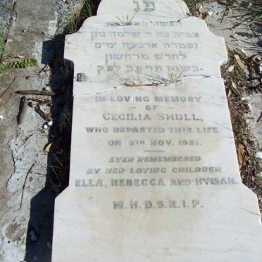 SHULL Cecilia  -1921