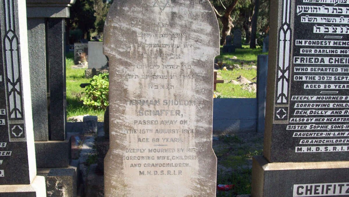 SCHAFFER Herman Sholom  -?