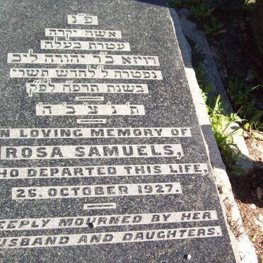 SAMUELS Rosa  -1927