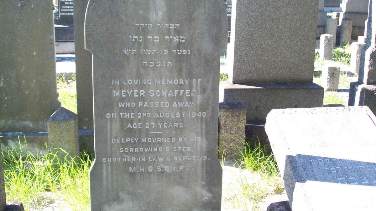 SCHAFFER Meyer  -1940 