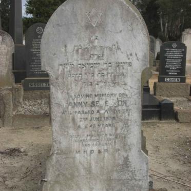 SEVELSON Fanny -19?9