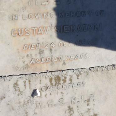 SIERADZKI Gustav  -1925 
